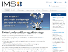 Tablet Screenshot of ims.dk